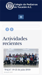 Mobile Screenshot of pediatrasyucatan.org.mx